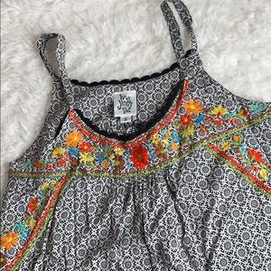 Ivy Jane | Embroidered Tank Top | Size S
